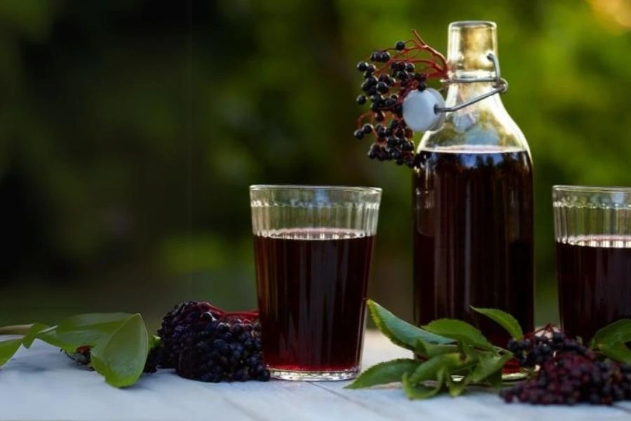 sirup černý bez bobule vitamíny zdraví